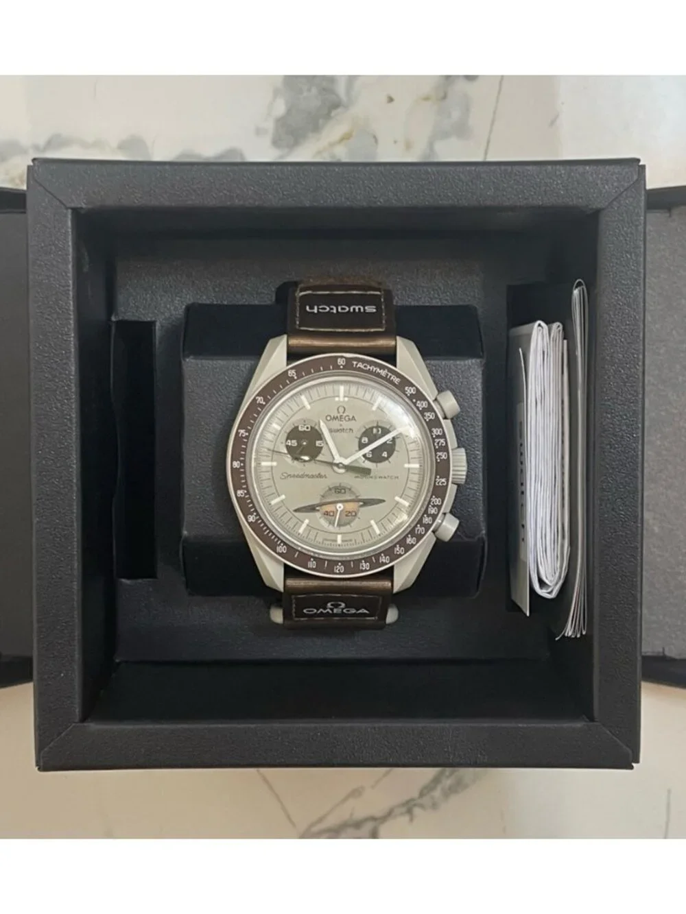 Mission to Saturn Bioceramic MoonSwatch Collection Omega x Swatch Watch